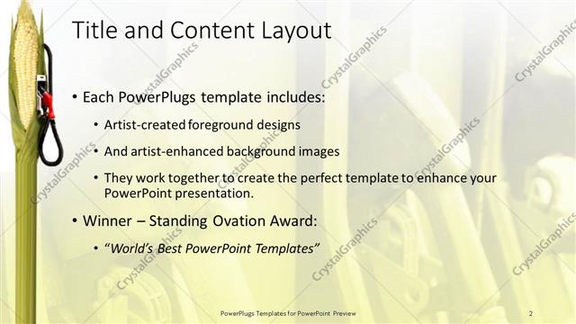 Title and Content presentation slide layout