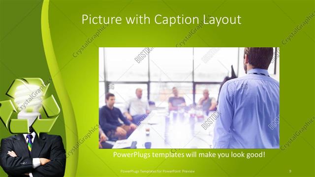 Picture with Caption presentation slide layout
