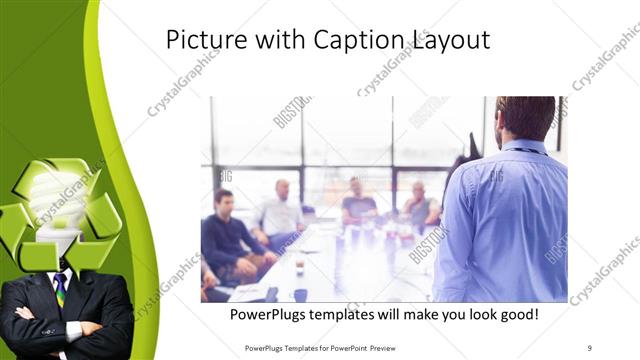 Picture with Caption presentation slide layout