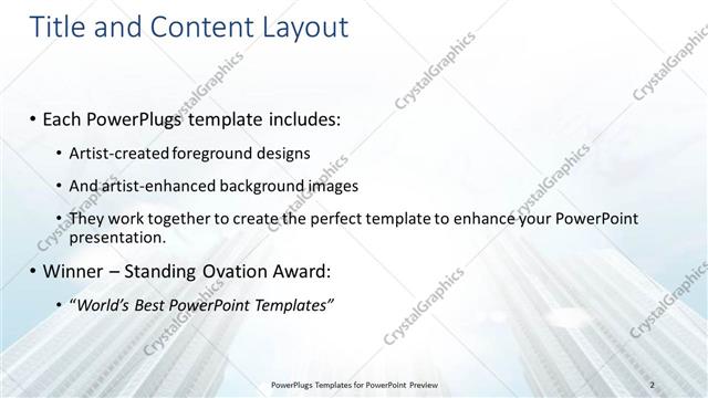 Title and Content presentation slide layout