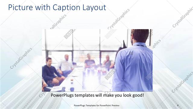 Picture with Caption presentation slide layout