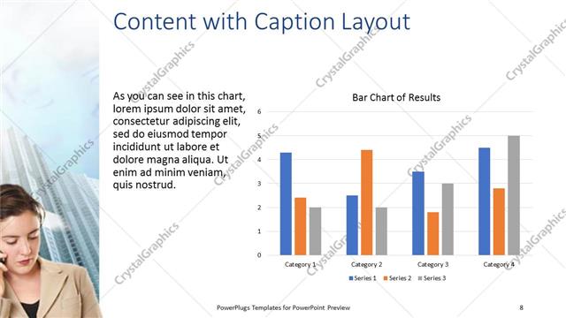 Content with Caption presentation slide layout