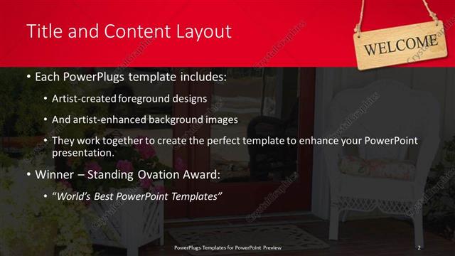 Title and Content presentation slide layout