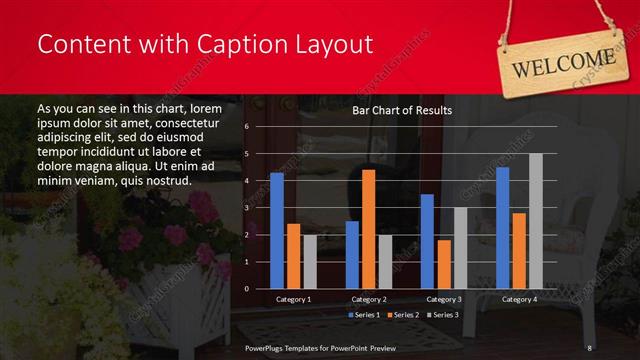 Content with Caption presentation slide layout
