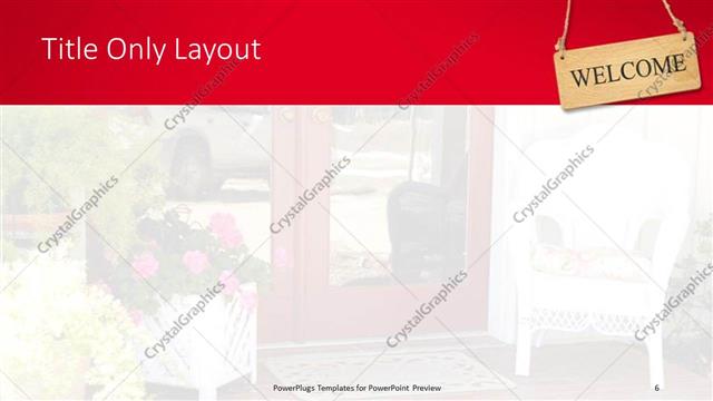 Title Only presentation slide layout