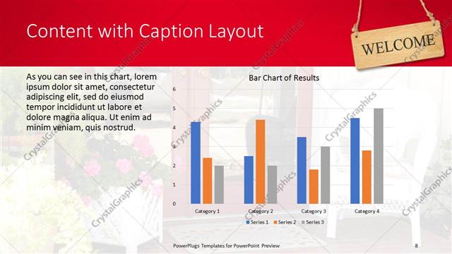 Content with Caption presentation slide layout