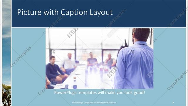 Picture with Caption presentation slide layout