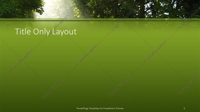 Title Only presentation slide layout