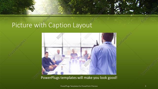 Picture with Caption presentation slide layout