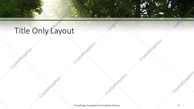 Title Only presentation slide layout
