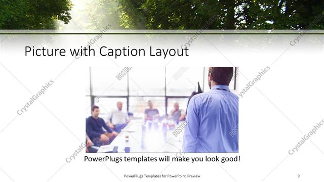 Picture with Caption presentation slide layout