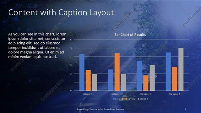 Content with Caption presentation slide layout