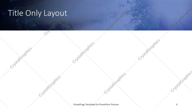 Title Only presentation slide layout