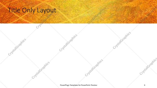 Title Only presentation slide layout