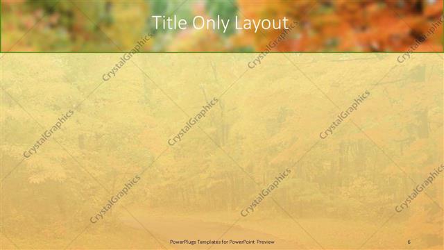 Title Only presentation slide layout