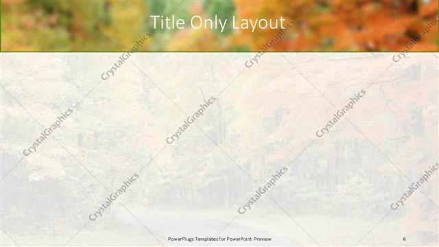 Title Only presentation slide layout