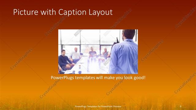 Picture with Caption presentation slide layout