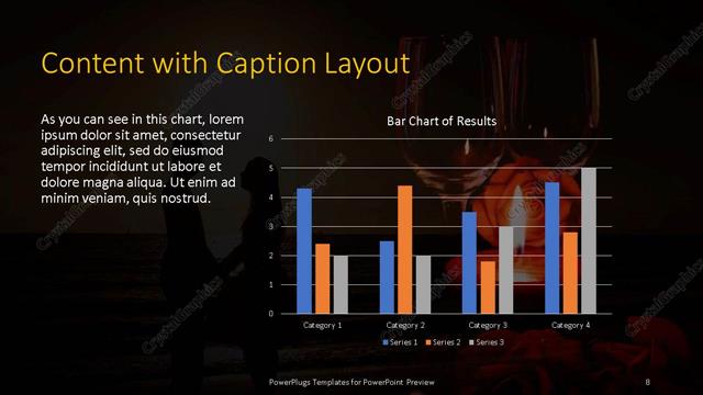 Content with Caption presentation slide layout