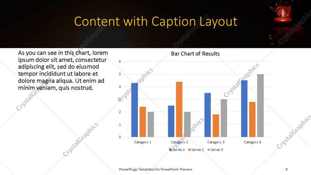 Content with Caption presentation slide layout