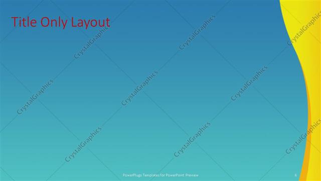 Title Only presentation slide layout