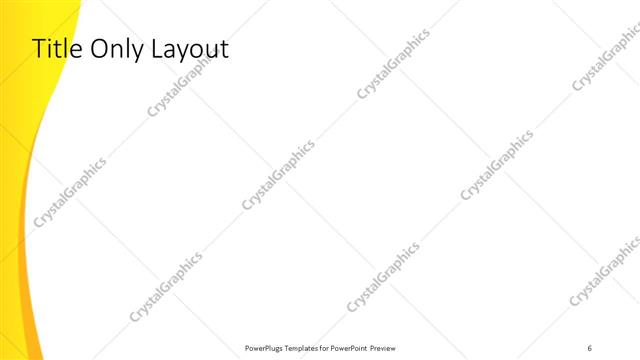 Title Only presentation slide layout