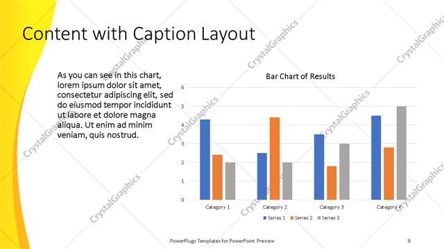 Content with Caption presentation slide layout