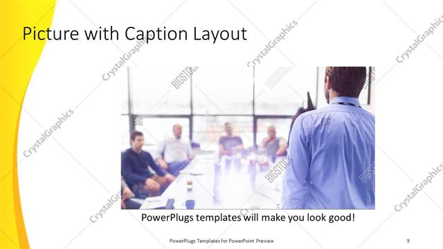 Picture with Caption presentation slide layout