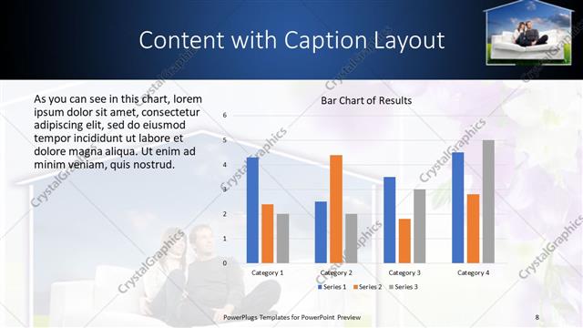 Content with Caption presentation slide layout