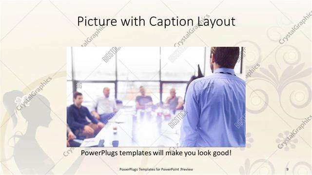 Picture with Caption presentation slide layout