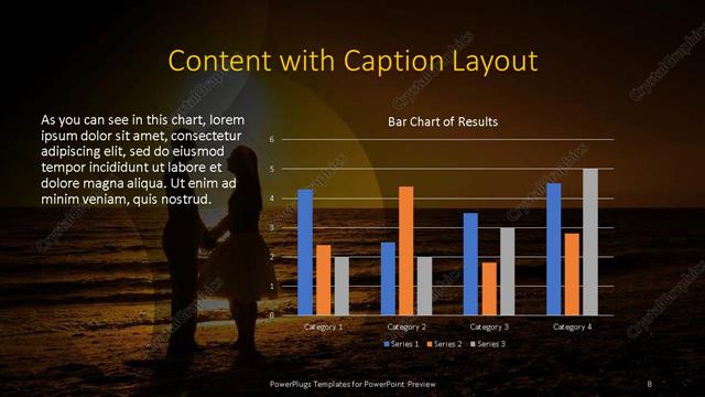 Content with Caption presentation slide layout