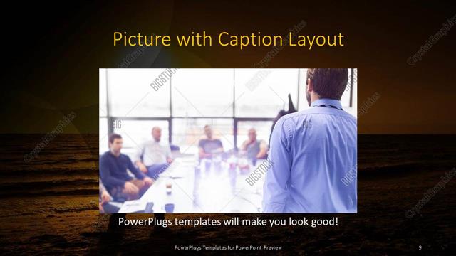 Picture with Caption presentation slide layout