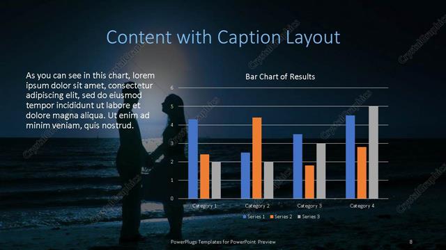 Content with Caption presentation slide layout