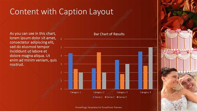 Content with Caption presentation slide layout