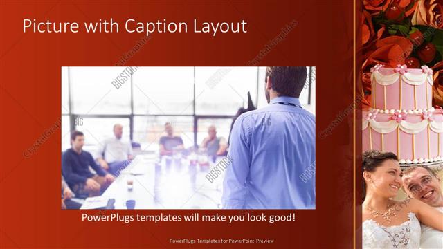Picture with Caption presentation slide layout
