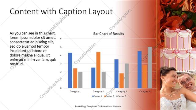 Content with Caption presentation slide layout