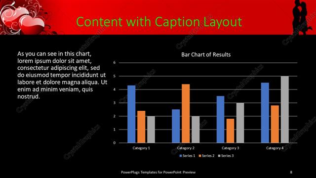 Content with Caption presentation slide layout