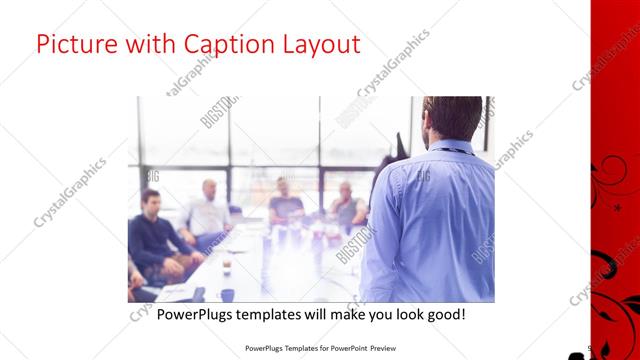 Picture with Caption presentation slide layout