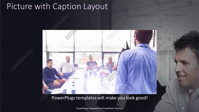 Picture with Caption presentation slide layout
