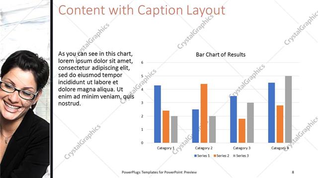 Content with Caption presentation slide layout