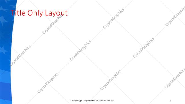 Title Only presentation slide layout