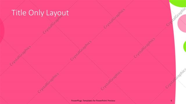 Title Only presentation slide layout