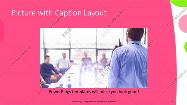 Picture with Caption presentation slide layout