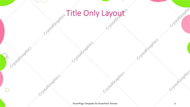 Title Only presentation slide layout