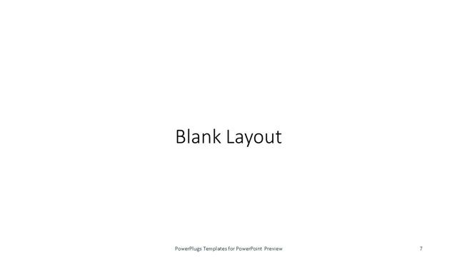 Blank presentation slide layout
