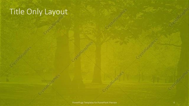 Title Only presentation slide layout