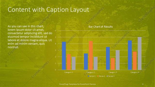 Content with Caption presentation slide layout