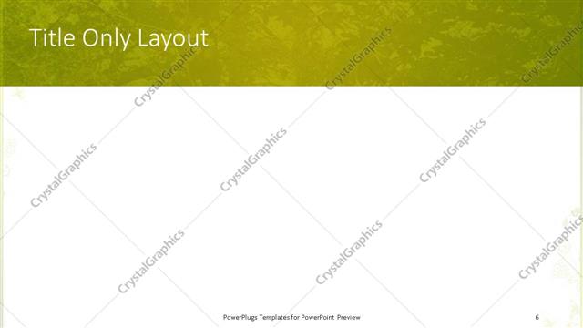 Title Only presentation slide layout