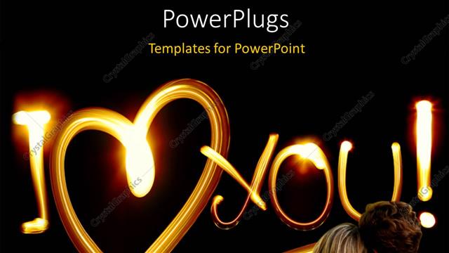  Presentation with couple - A couple sitting together loving each other with blackish background