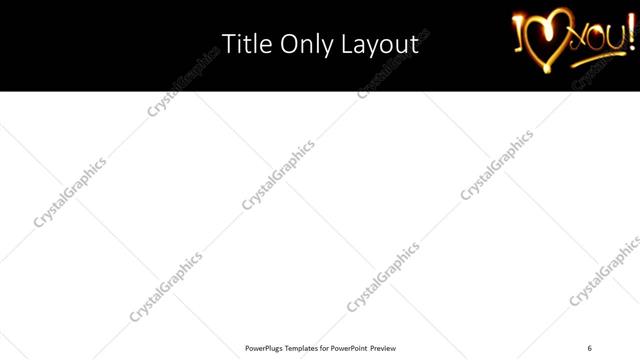 Title Only presentation slide layout