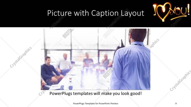 Picture with Caption presentation slide layout